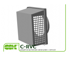 Канальна витяжна решітка з сіткою C-RVC-100